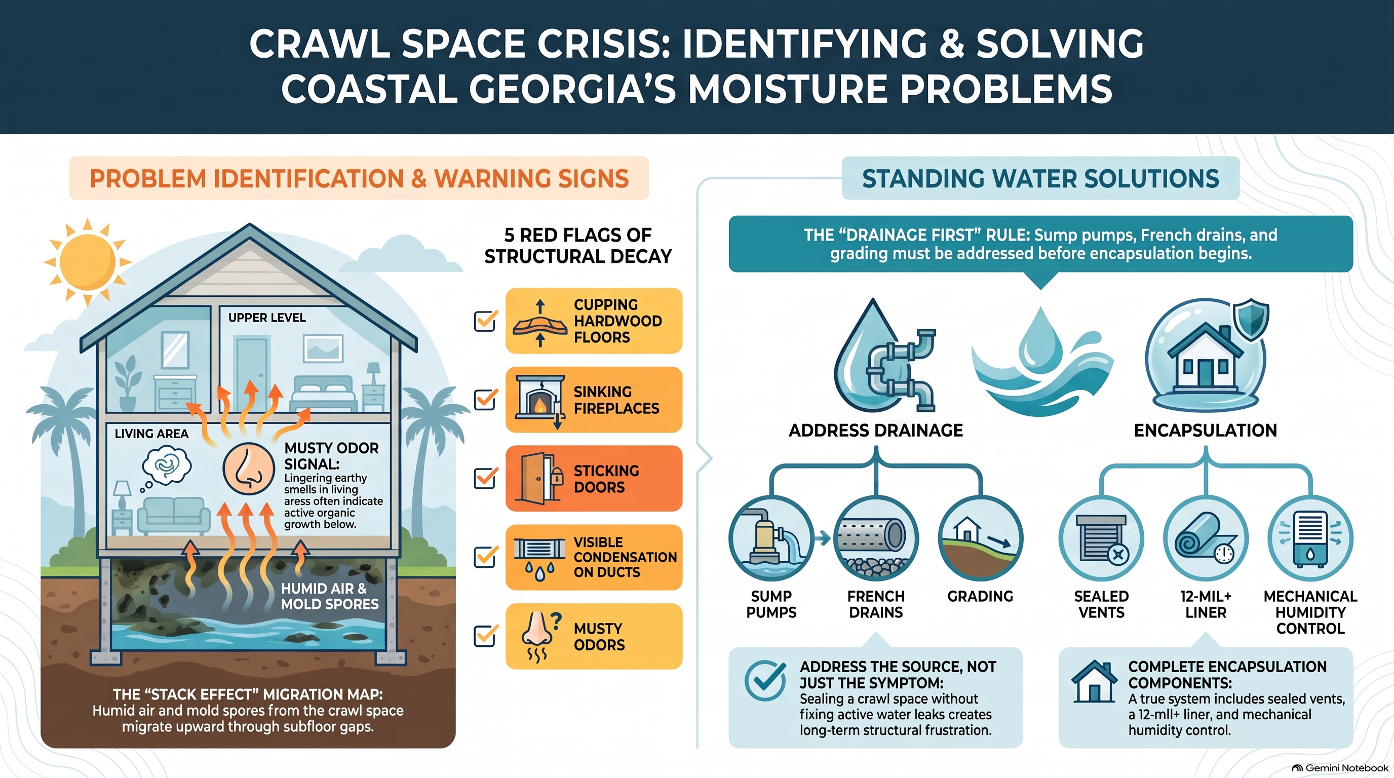 Coastal Crawl Space Moisture Guide