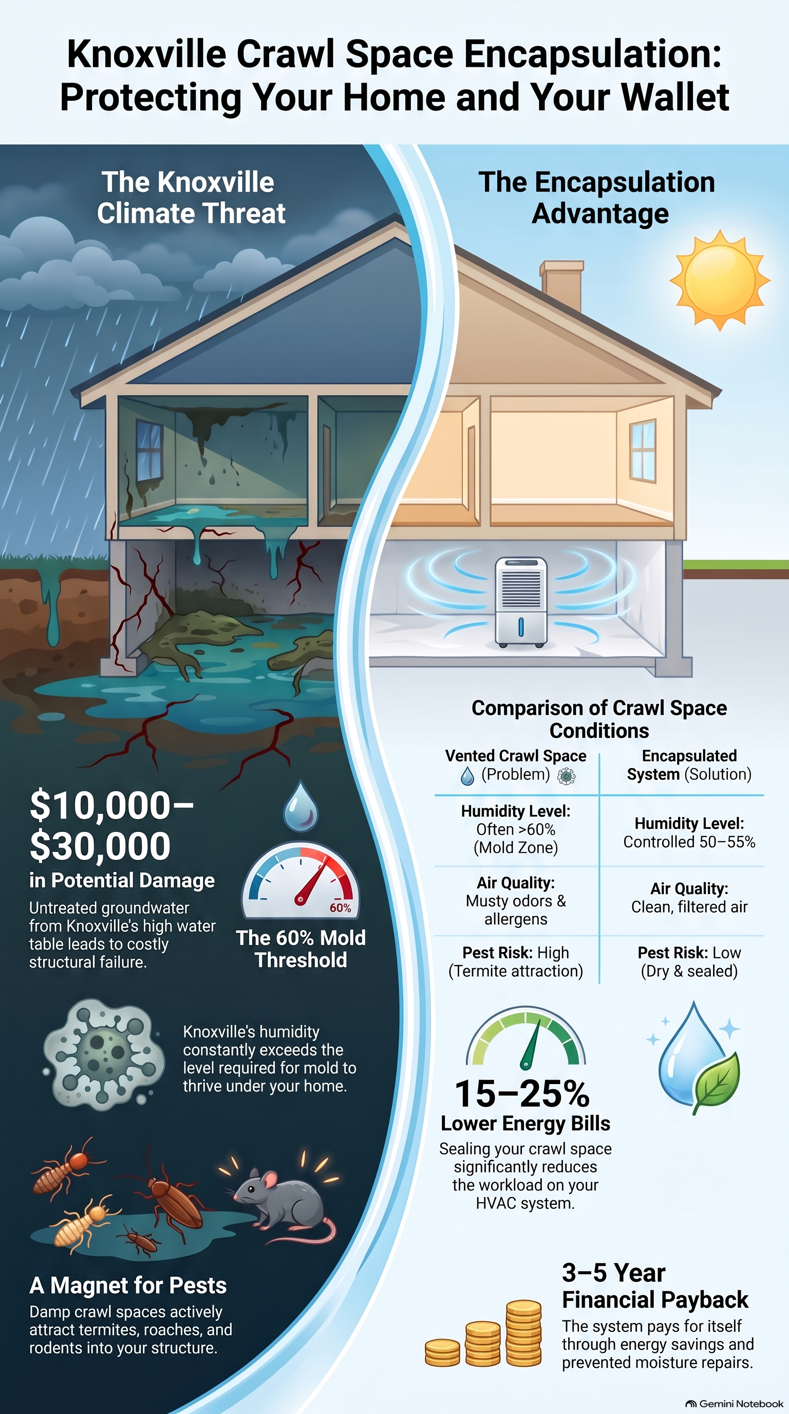 Crawl Space Encapsulation Benefits